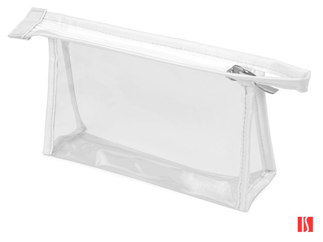 Прозрачная пластиковая косметичка Lucy, белый/прозрачный