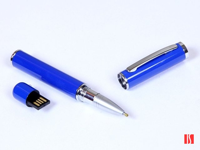 USB-флешка на 64 ГБ в виде ручки с мини чипом, синий