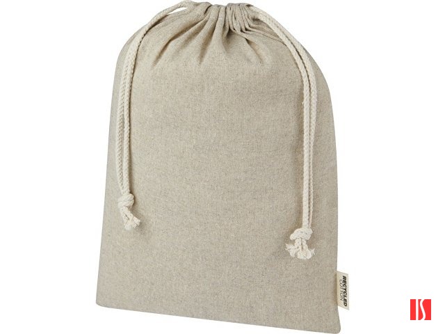 Большая подарочная сумка Pheebs объемом 4 л из хлопка плотностью 150 г/м2, натуральный