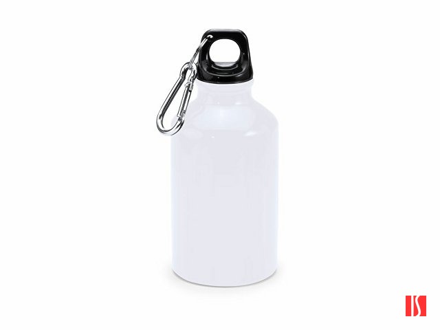 Алюминиевая бутылка с карабином YACA, белый