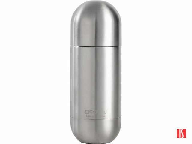 Термос ORB, серебристый, квадратная упаковка