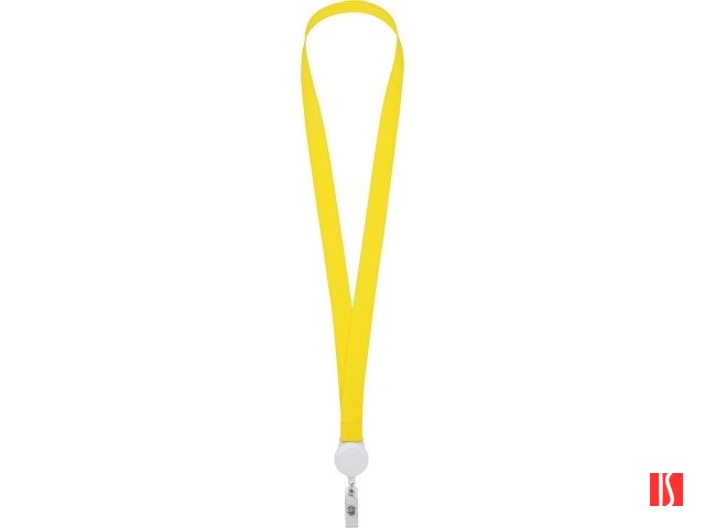 Ланьярд с ретрактором, желтый