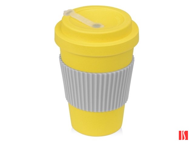 Термокружка "Muffin" из натуральных волокон, желтый