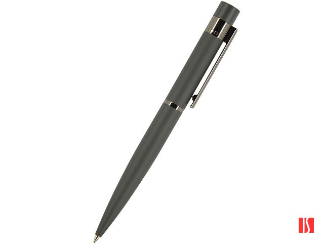 Ручка "Verona" шариковая  автоматическая, серый металлический корпус 1.0 мм, синяя