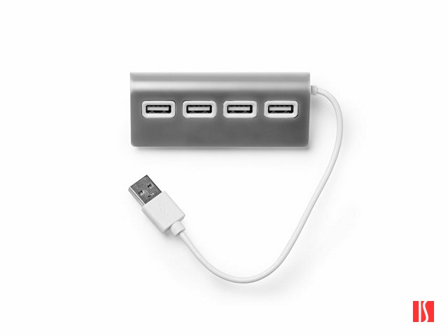 USB-хаб PLERION, серебристый