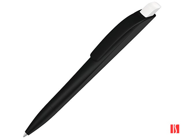 Ручка шариковая пластиковая "Stream", черный/белый