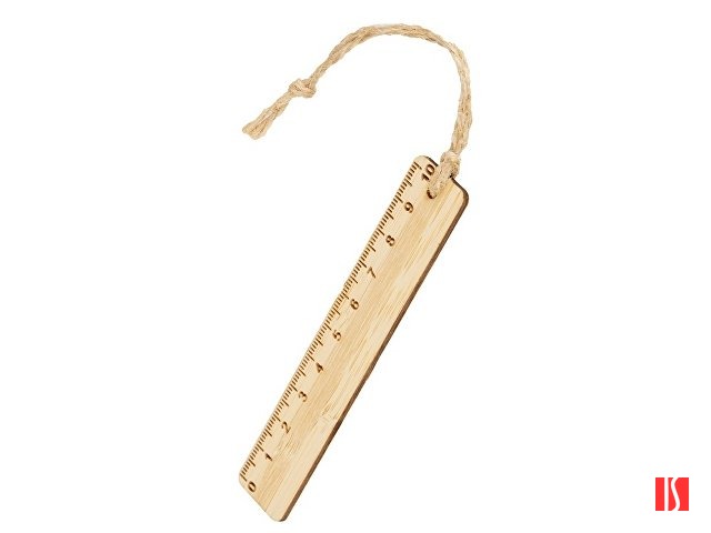 Закладка с линейкой из бамбука "Bookmark", натуральный