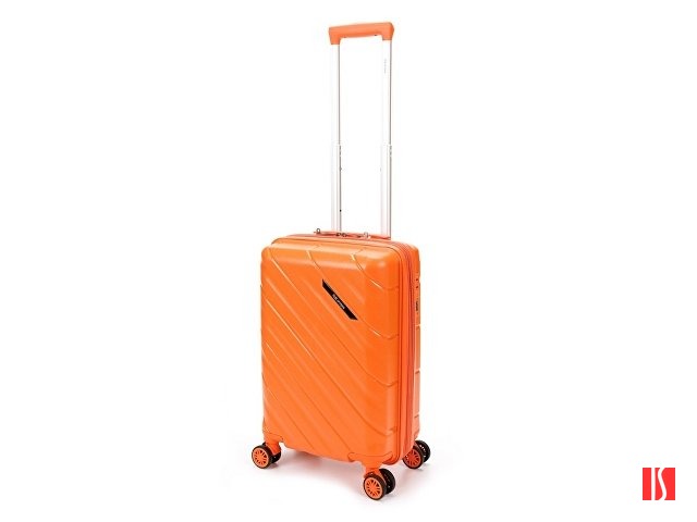 Чемодан TORBER В Отпуск, оранжевый, полипропилен, 36 х 21,5 х 55 см, 38 л