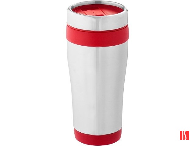 Термостакан Elwood c изоляцией, серебристый/красный