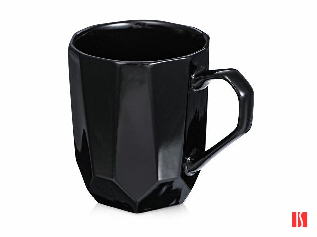 Кружка с гранями Amery, 310мл, черный