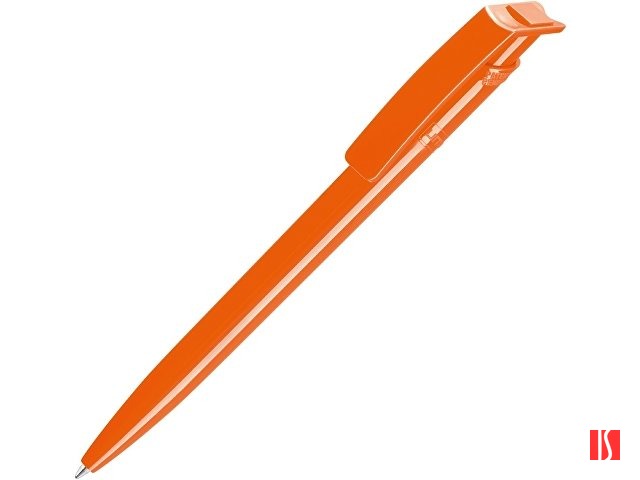 Ручка шариковая пластиковая "RECYCLED PET PEN", синий, 1 мм оранжевый