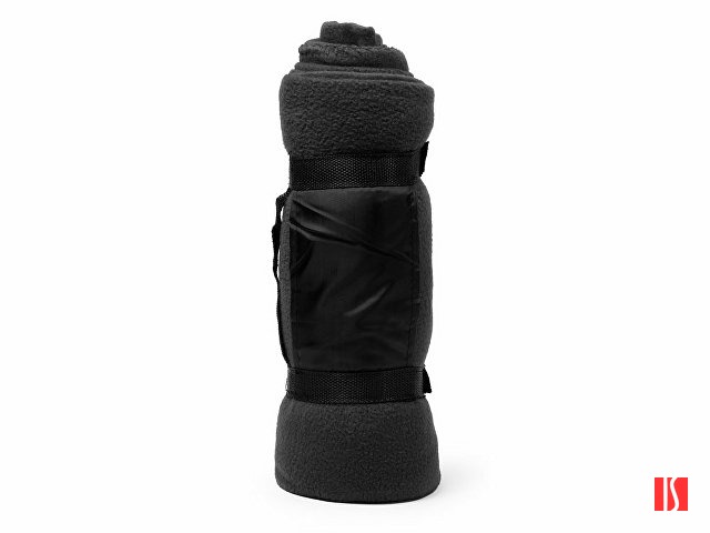 Флисовый плед DANERIS с антипиллинговой обработкой, черный