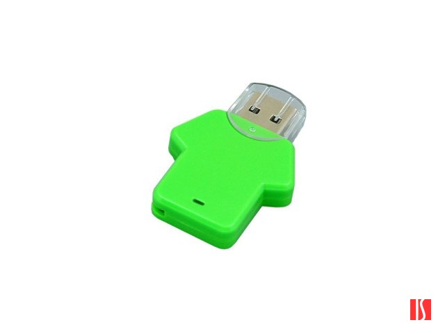 Флешка 3.0 в виде футболки, 128 Гб, зеленый