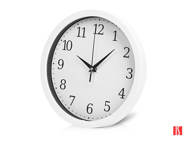 Пластиковые настенные часы  диаметр 25,5 см "Yikigai", белый