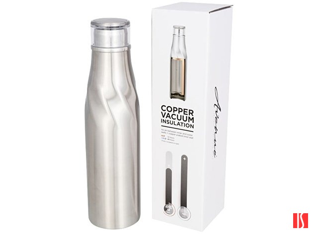 Вакуумная бутылка Hugo с медной изоляцией, серебристый