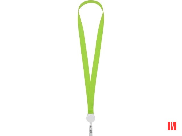 Ланьярд с ретрактором, зеленое яблоко