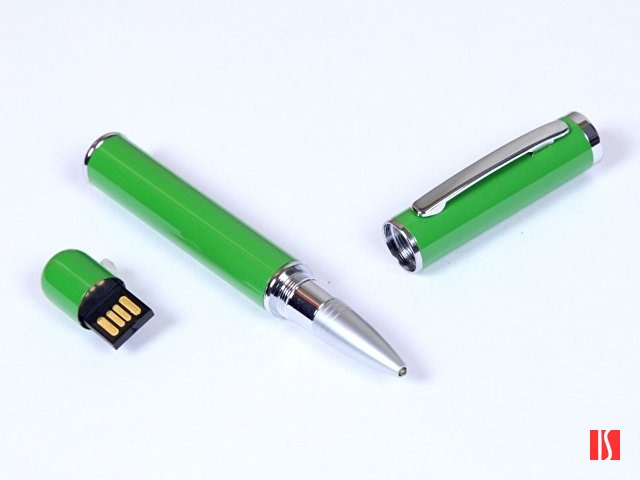 USB-флешка на 64 ГБ в виде ручки с мини чипом, зеленый