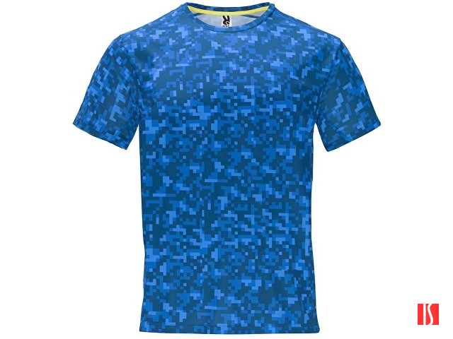 Футболка "Assen" мужская, пиксельный королевский синий