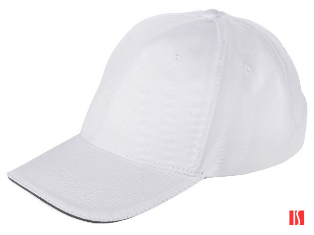 Кепка со светоотражающим кантом, белый