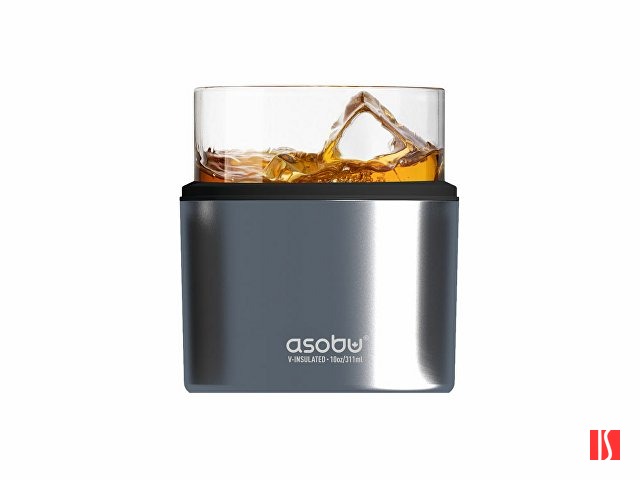 Тумблер для виски WHISKEY KUZIE, серебристый