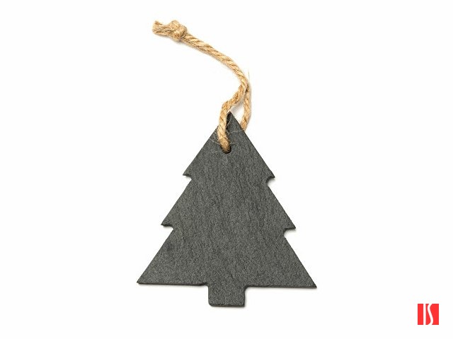 Новогоднее украшение RUDOLF из сланца, елка