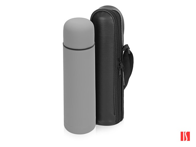 Термос «Ямал Soft Touch» с чехлом, 500мл, серый