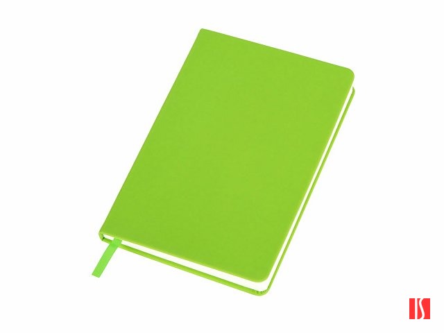 Бизнес-блокнот C2 софт-тач, твердая обложка, 128 листов, зеленое яблоко