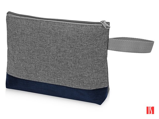 Косметичка двухцветная Trivium, серый/темно-синий