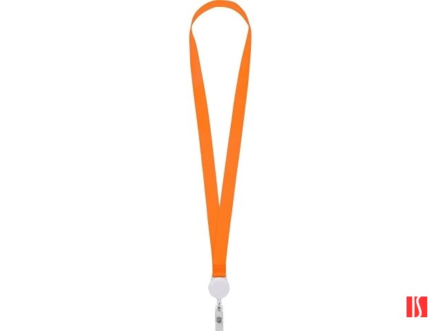 Ланьярд с ретрактором, оранжевый