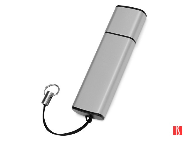 Флеш-карта USB 2.0 16 Gb металлическая с колпачком "Borgir", стальной