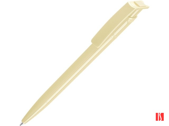 Ручка шариковая пластиковая "RECYCLED PET PEN", синий, 1 мм, бежевый