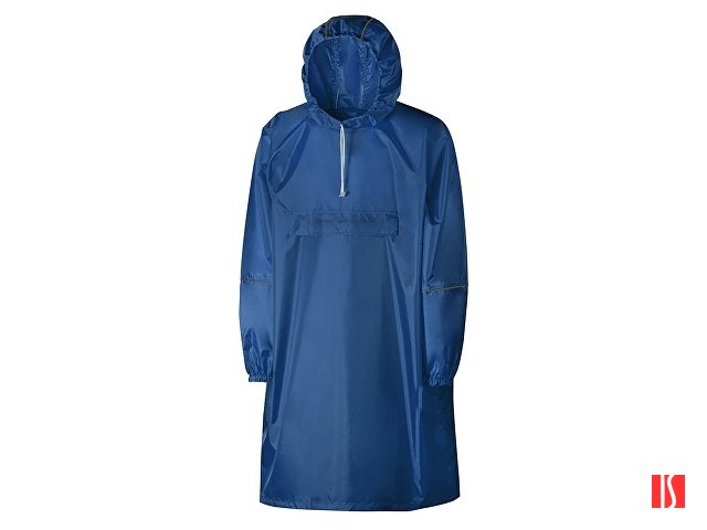 Дождевик - пончо "Galaxy" со светоотражающими элементами, классический синий