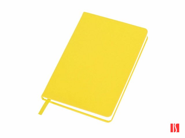 Бизнес-блокнот C2 софт-тач, твердая обложка, 128 листов, желтый