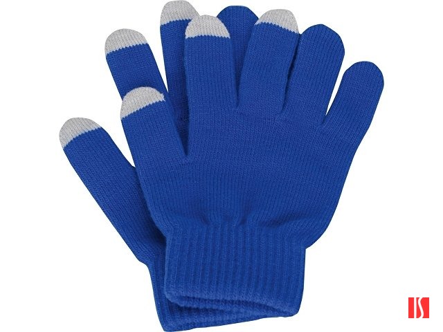 Перчатки для сенсорного экрана, синий, размер S/M