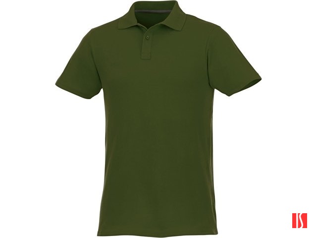 Мужское поло Helios с коротким рукавом, зеленый армейский