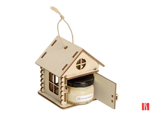 Подарочный набор "Крем-мед в домике", крем-мед с ванилью 35 г