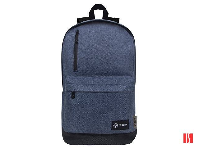 Рюкзак TORBER GRAFFI, синий, полиэстер меланж, 46 х 29 x 18 см