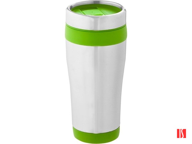 Термостакан Elwood c изоляцией, серебристый/лайм