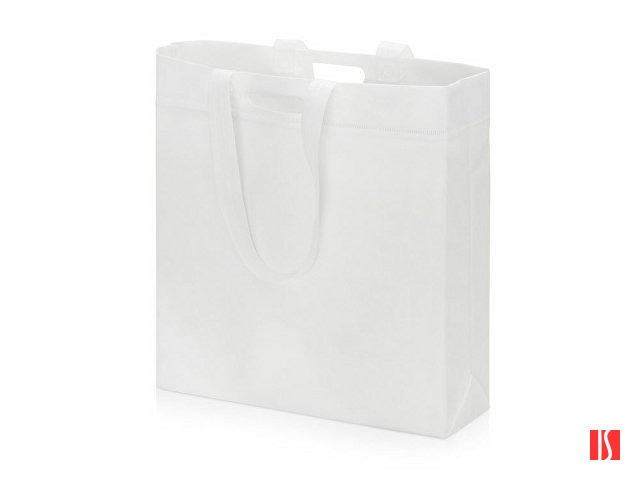 Сумка для покупок из спанбонда Ambit, 380*120*400 с ручкой 550/30 мм, белый