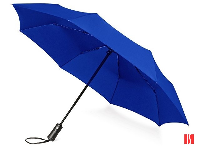 Зонт складной "Ontario", автоматический, 3 сложения, с чехлом, темно-синий