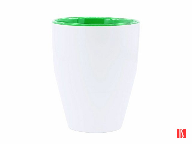 Керамическая кружка AKEBIA, 350 мл, белый/папоротник