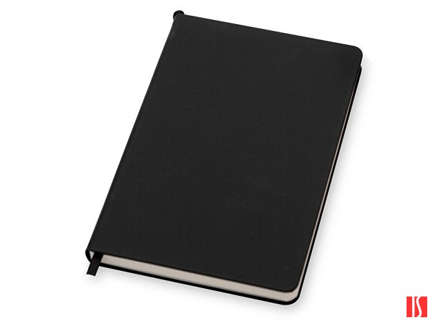 Бизнес-блокнот "С3" софт-тач с магнитом, твердая обложка, 128 листов, черный