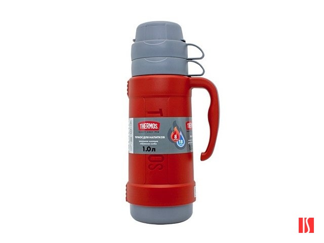 Термос со стеклянной колбой тм THERMOS PICNIC 40 Series Red 1,0L
