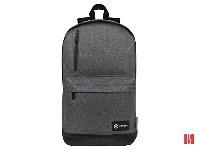 Рюкзак TORBER GRAFFI, серый, полиэстер меланж, 46 х 29 x 18 см