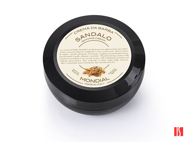 Крем для бритья Mondial "SANDALO" с ароматом сандалового дерева, пластиковая чаша, 75 мл