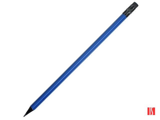 Карандаш чернографитовый трехгранный Blackie 3D, синий