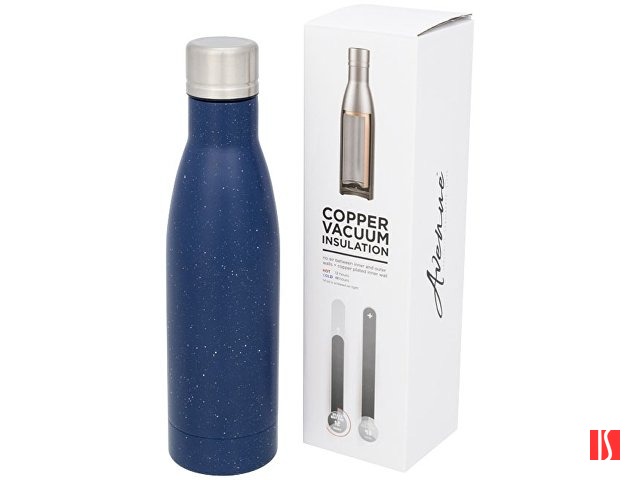 Бутылка Vasa в крапинку с вакуумной изоляцией, синий