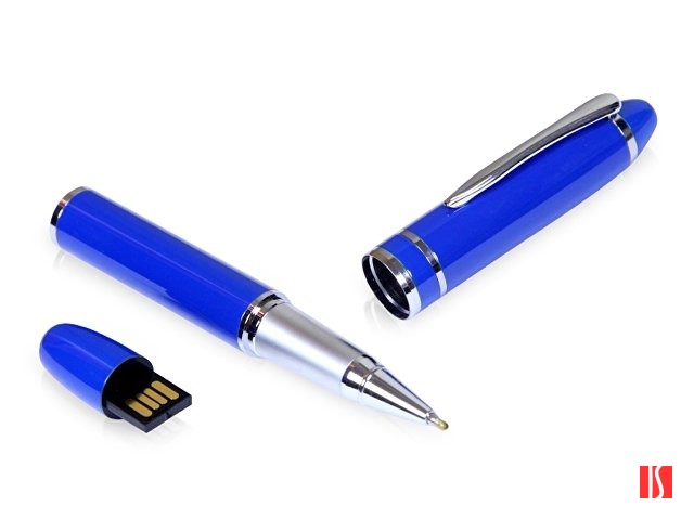 USB-флешка на 8 Гб в виде ручки с мини чипом, синий