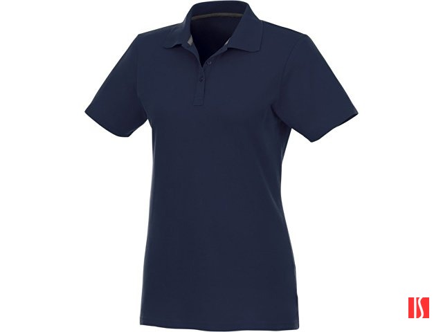 Женское поло Helios с коротким рукавом, темно-синий