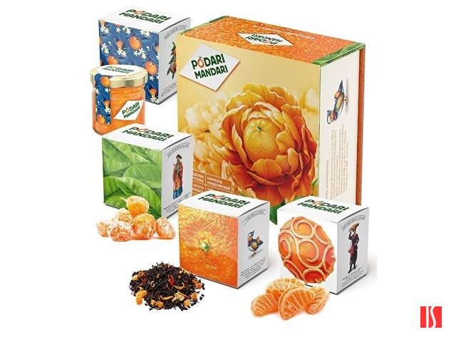 Подарочный набор с чаем и сладостями "ПодариМандари" (Р)